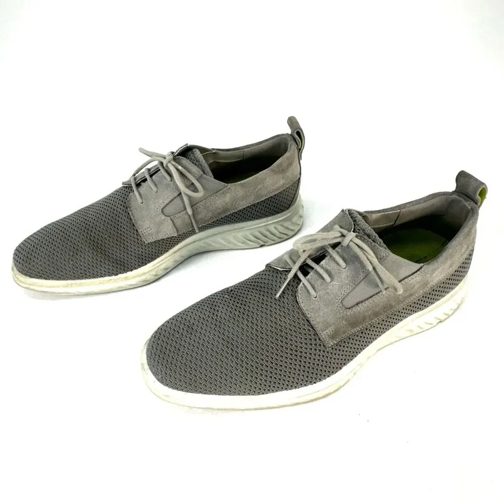 Ecco Mens EU44 US 10-10.5 St. 1 Hybrid Lite Gray Mesh Summer Derby Oxford Shoes